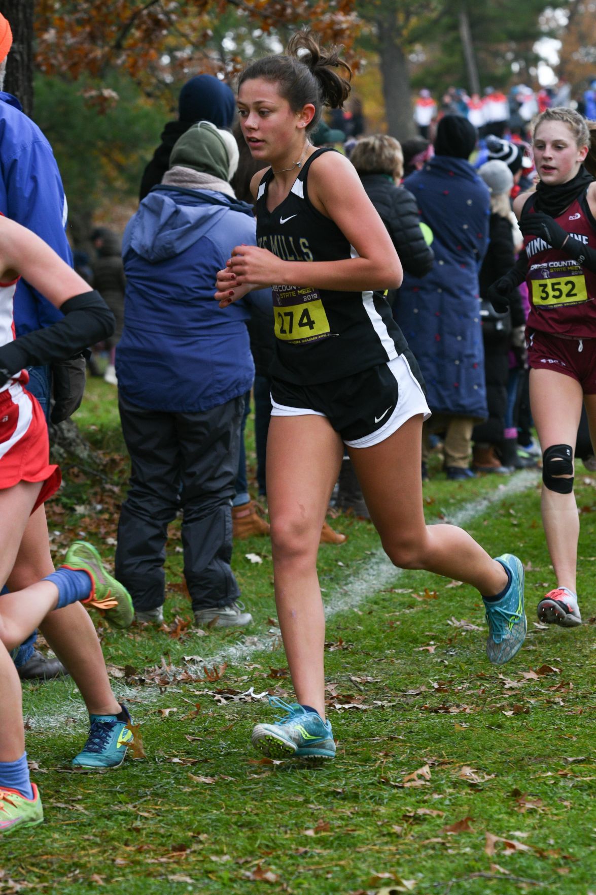 WIAA state cross country photo: Lauren Winslow, Lake Mills